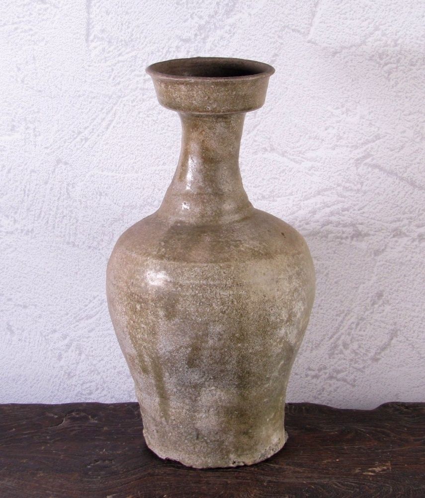 李朝　高麗白磁 　盤口瓶　徳利　時代箱付　V　R2178 李朝 高麗白磁 盤口瓶 徳利 時代箱付 V R2178