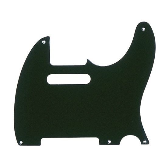 Fender Pickguard Telecaster 5-Hole Mount Black 1-Ply ピックガード フェンダー