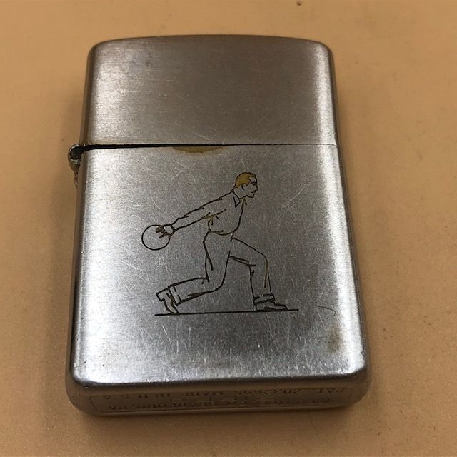 ジッポー ZIPPO ライター 3バレル スポーツシリーズ 線描き ボウラー 1947年〜1949年 ニッケルシルバーインサイドユニット - メルカリ