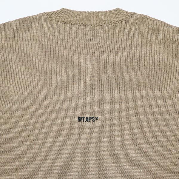 WTAPS ダブルタップス 21AW VIBES/SWEATER/ACRYLIC 212MADT-KNM02 バイブス セーター アクリル コヨーテ  ブラウン トップス クルーネック ニット サイズ01(S) - メルカリ