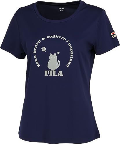 フィラネイビー_L [フィラ テニス] 半袖シャツ グラフィックTシャツ