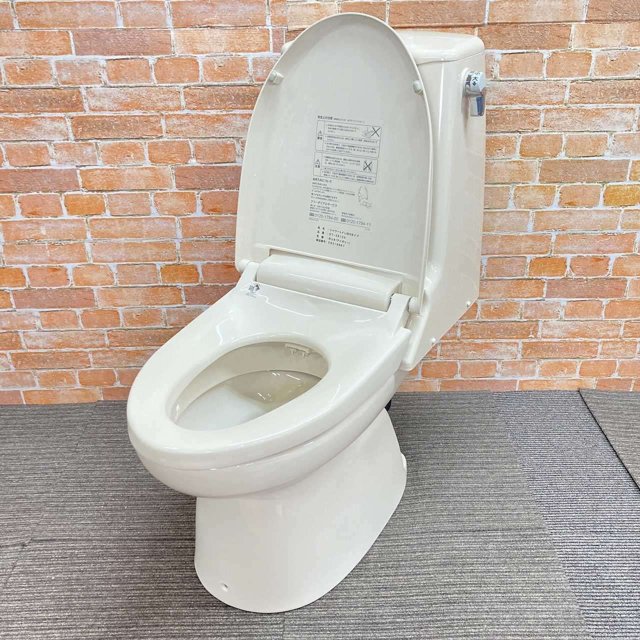 ジャンク INAX イナックス トイレ洋式便器 壁排水 排水芯120mm とウォシュレット一体型タンク DT-3512X BU8 アイボリー 36E040904