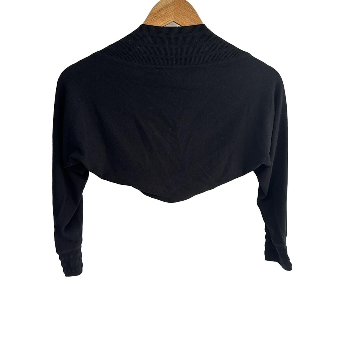 DONNAKARAN(ダナキャラン) ボレロ サイズP M レディース美品  - 黒 七分袖 DONNAKARAN(ダナキャラン) ボレロ サイズP M レディース美品