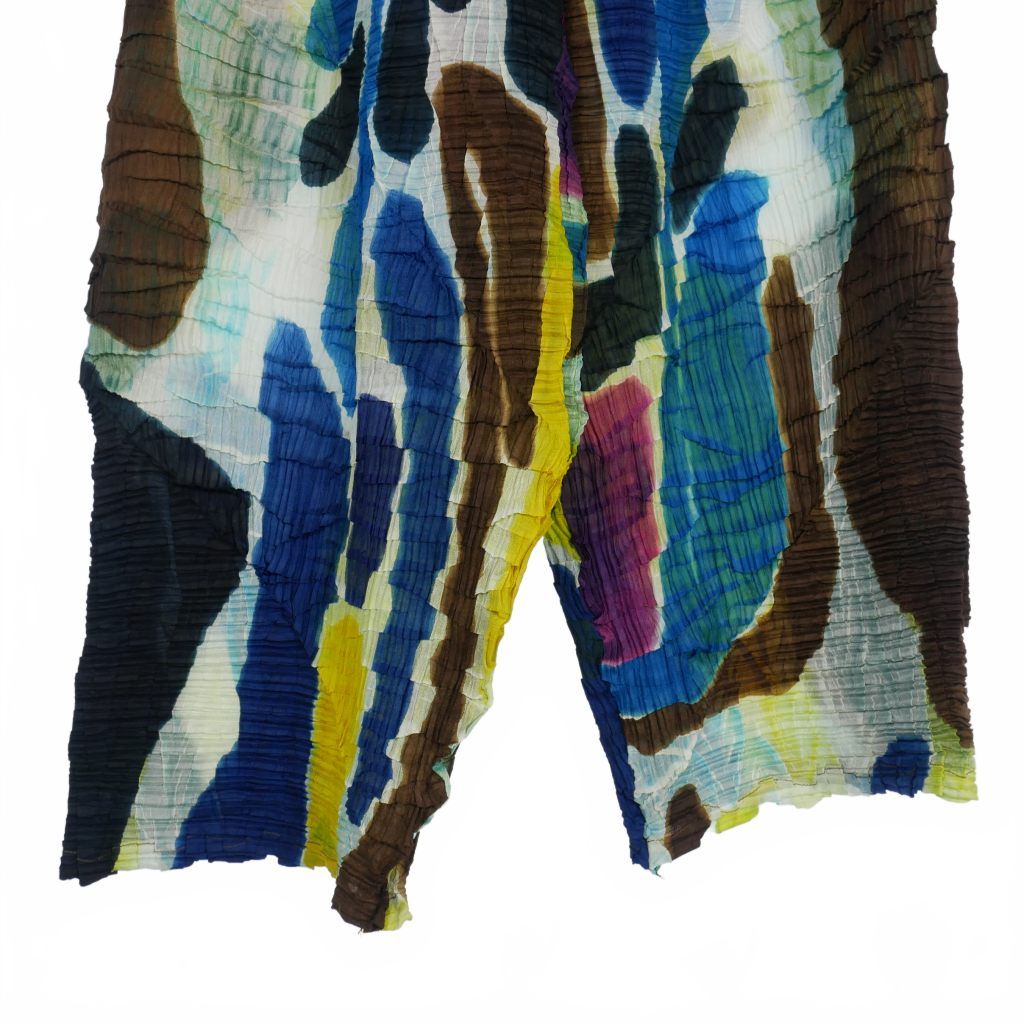 イッセイミヤケ ISSEY MIYAKE 98s シワプリーツ パンツ シースルー  