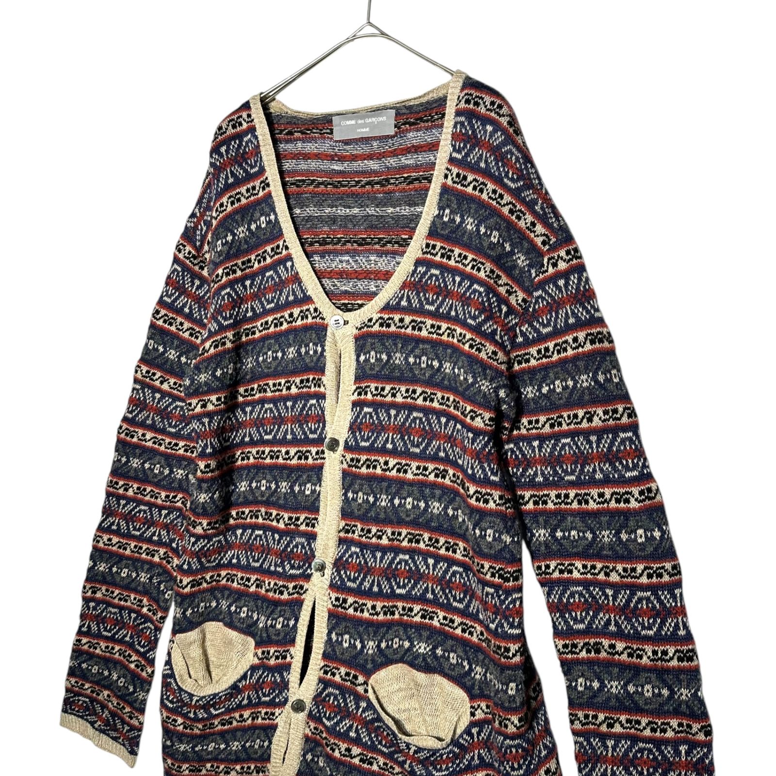 90s 田中オム コムデギャルソンオム リネンカーディガン COMME des GARCONS HOMME(コムデギャルソンオム) 90's Linen