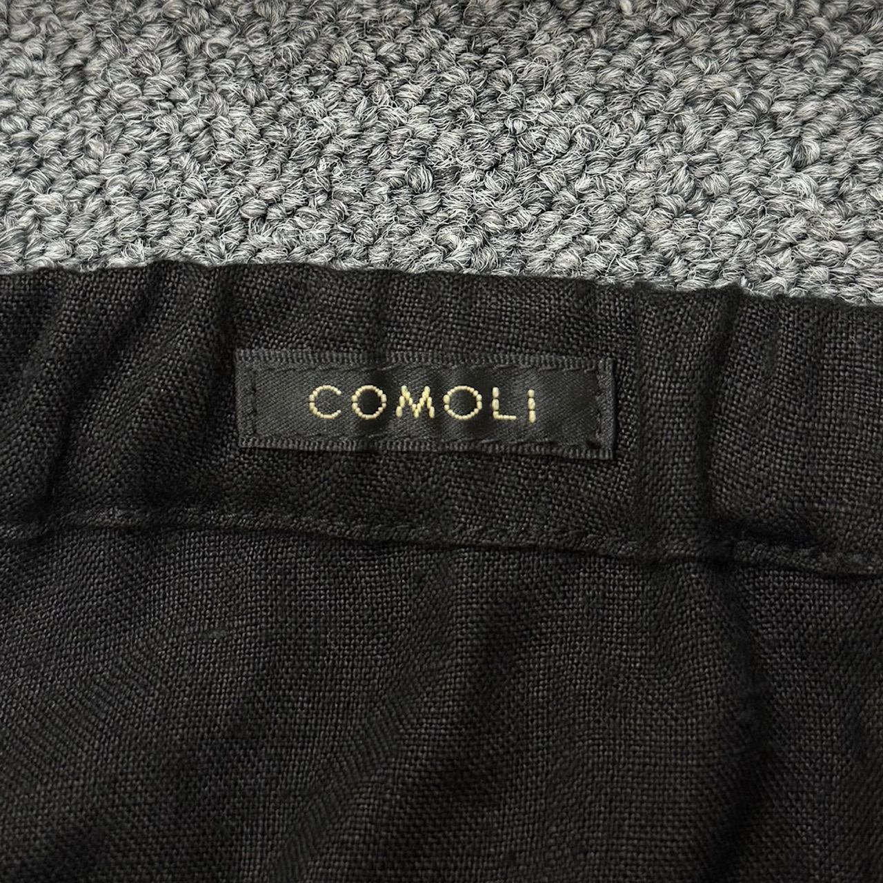 参考上代63800円 COMOLI 25SS カナパ ドローストリングパンツ イージー 