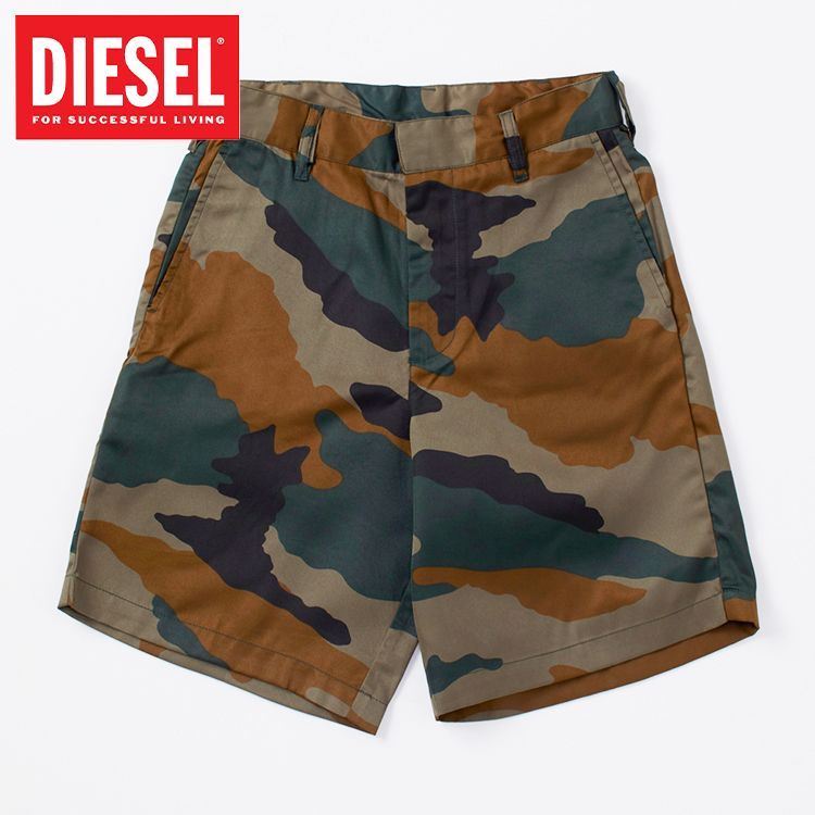 DIESEL カモフラージュショートパンツ ディーゼル DIESEL ハーフパンツ ショートパンツ ブランド