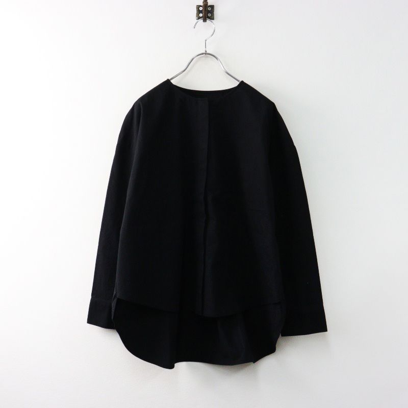2024AW エヴァムエヴァ evameva E243T060 cotton nocollar shirt 高  