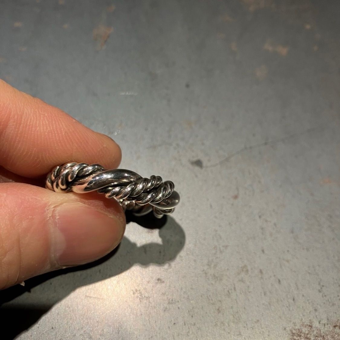 SILVER925 TWIST DESIGN BIG RING/シルバー/リング SILVER925 TWIST DESIGN BIG RING/シルバー/リング