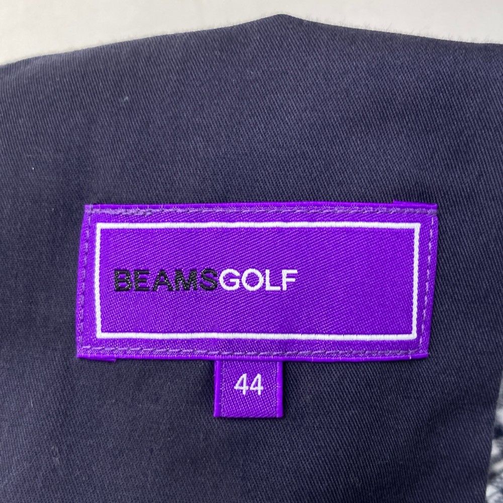 サイズ：44 BEAMS GOLF ビームスゴルフ  ストレッチ パンツ チェック柄 ネイビー系 [240101463208] ゴルフウェア メンズ ストスト サイズ：44 BEAMS GOLF ビームスゴルフ ストレッチ パンツ