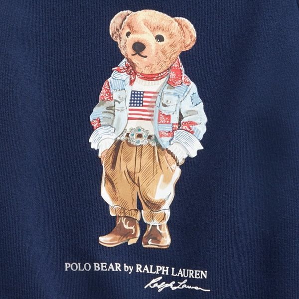 ラルフローレン フラッグベア裏起毛トレーナー