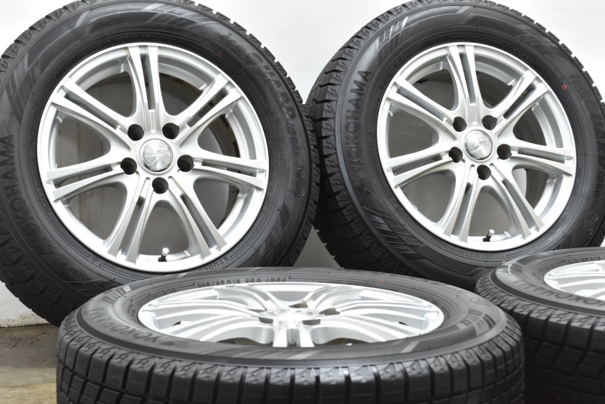 製 バリ溝 ストレンジャー 16in 6.5J 39 PCD114.3 ヨコハマ アイスガード iG60 205 65R16 ヤリスクロス セレナ エルグランド