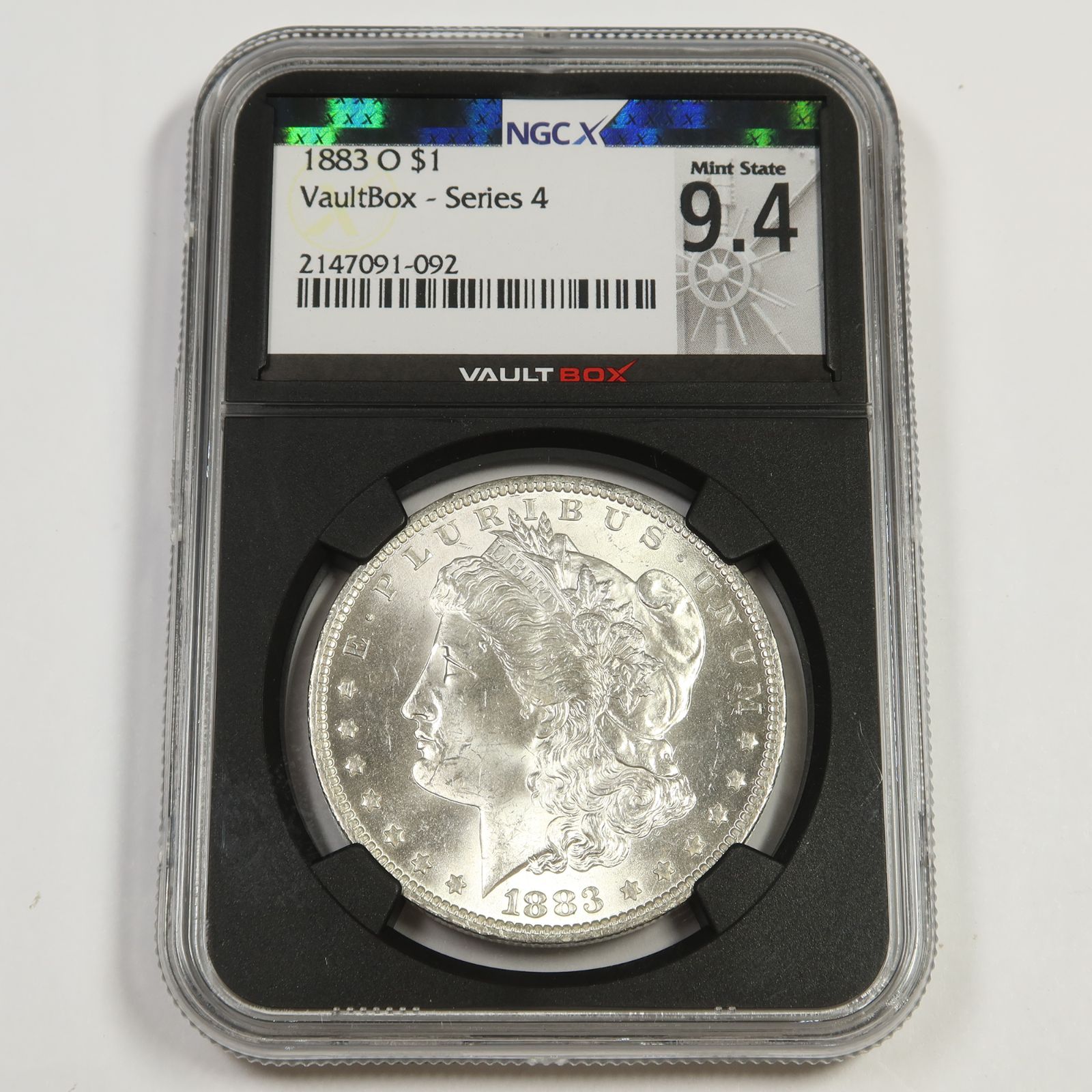 1883 O NGC X MS 9.4 - VAULT BOX - Silver Morgan Dollar - $1 Coin