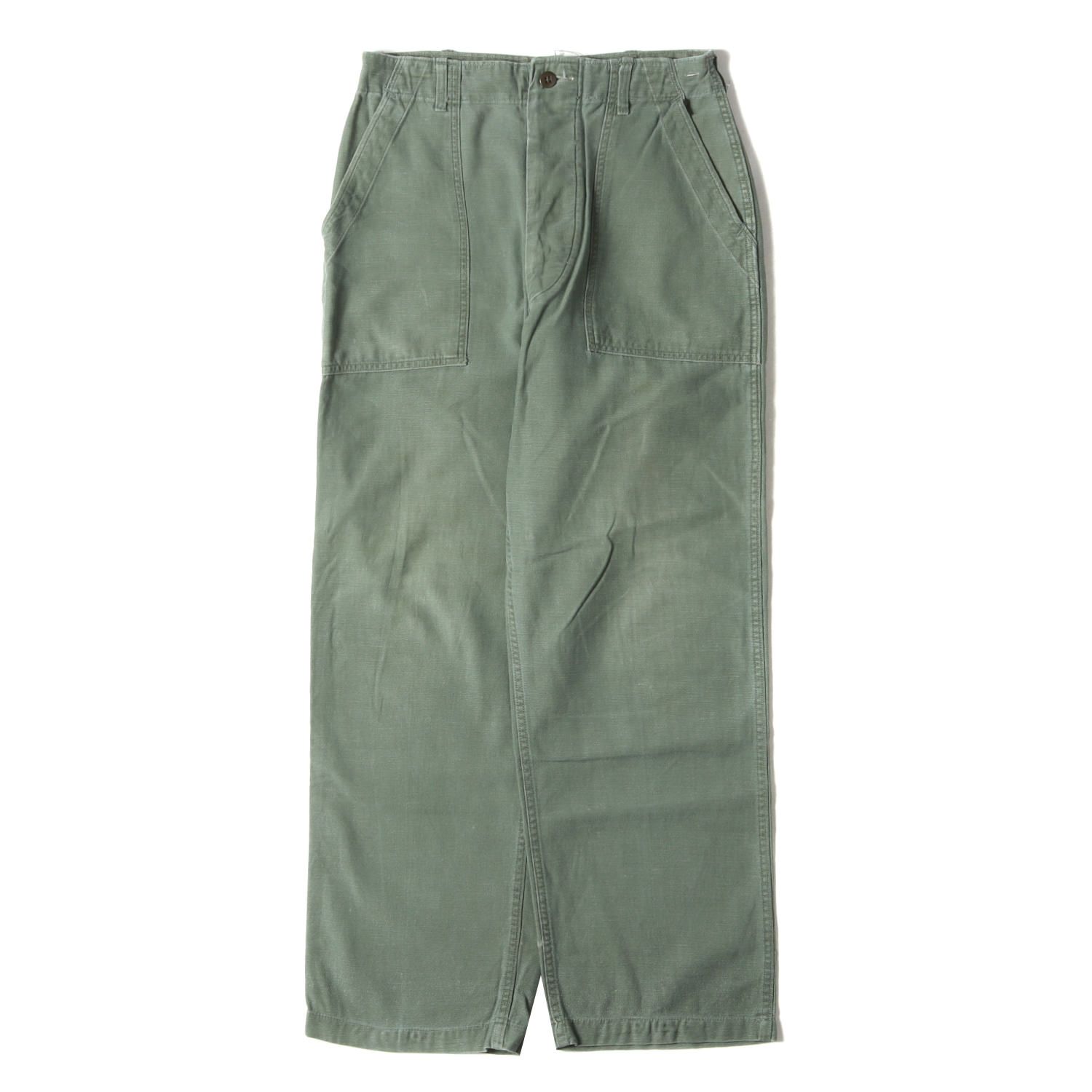 60s 米軍実物 U.S.ARMY OG-107 コットンサテン ユーティリティ