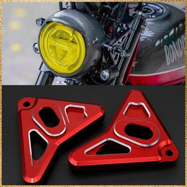彡送料無料でお届け彡Color:レッド FOR バイク用品 MONKEY125 MONKEY125 2018 2019 2020 2021 2022 2023 2024 ヘッドライト ブラケット フロント ボディキット フレーム プロテクター DAX125