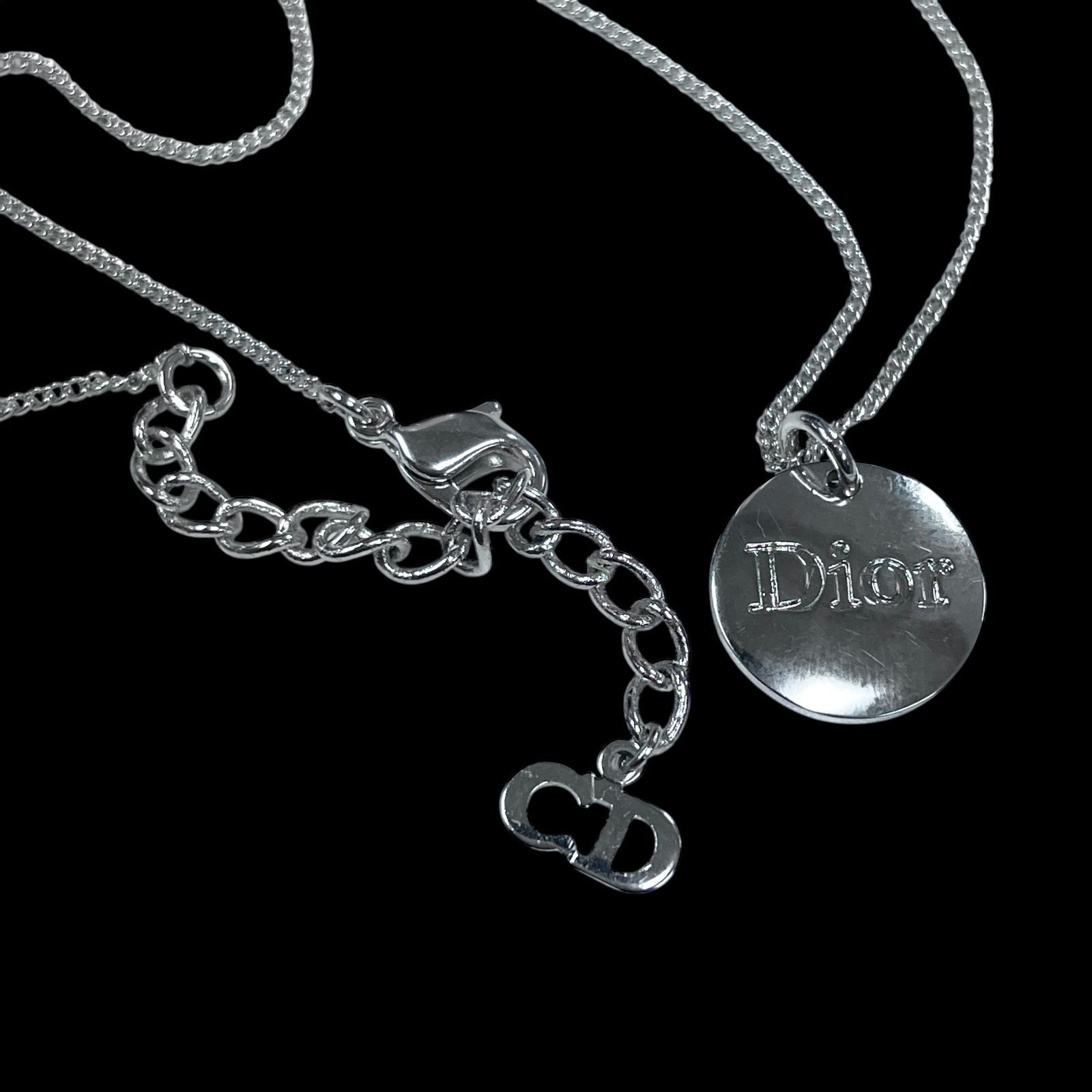 美品 Christian Dior クリスチャン ディオール CD ロゴプレート 