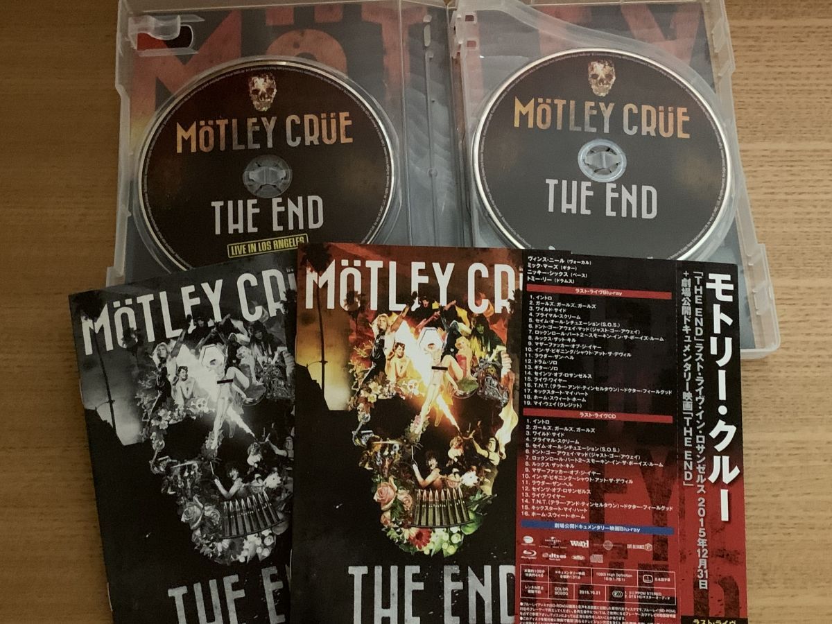 モトリー クルー THE END ラスト ライヴ イン ロサンゼルス 字幕付き 日本語解説書封入 3枚組 ワードレコーズ CD Blu-ray