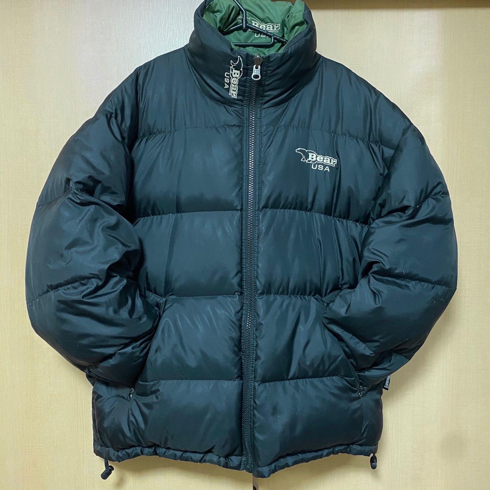 90's Bear USA ベアー リバーシブル ダウンジャケット
