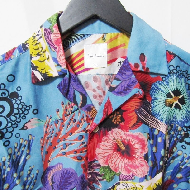 美品/現行モデル　Paul Smith アロハシャツ　オープンカラー　総柄　半袖 楽天市場】Paul Smith ポールスミス シャツ サイズ:M