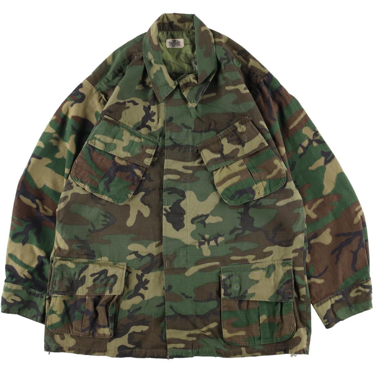 古着 70年納品 米軍実品 U.S.ARMY ブラウンリーフカモ 迷彩 ジャングル