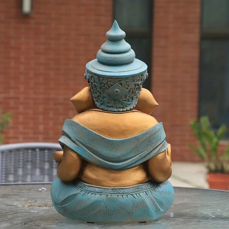 仏像 タイ インド象 座禅象 置物 おしゃれ 彫刻 工芸品 贈り物 ギフト