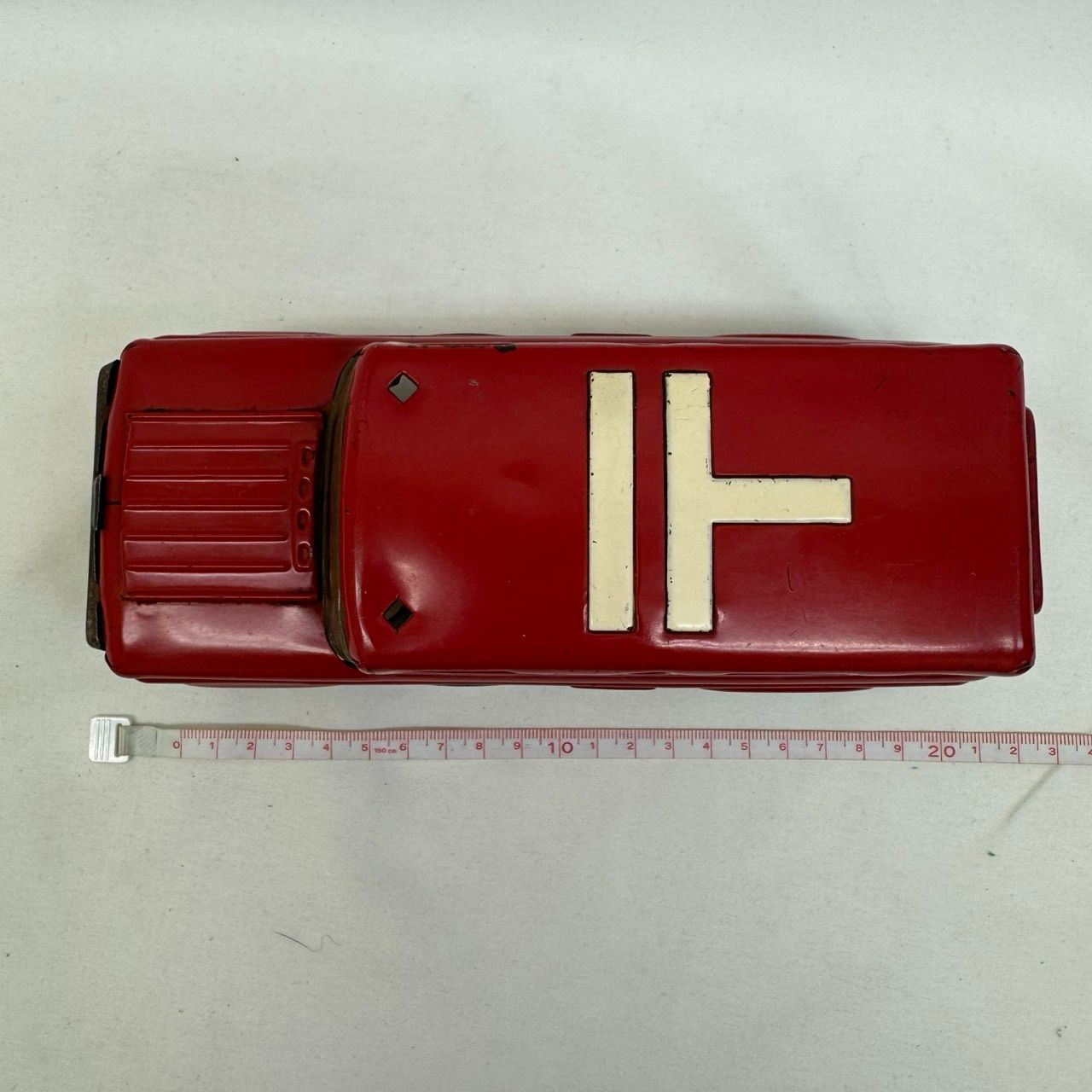 K【ヴィンテージ】1950年代 マルサン ブルドックトイ 郵便車 ブリキ