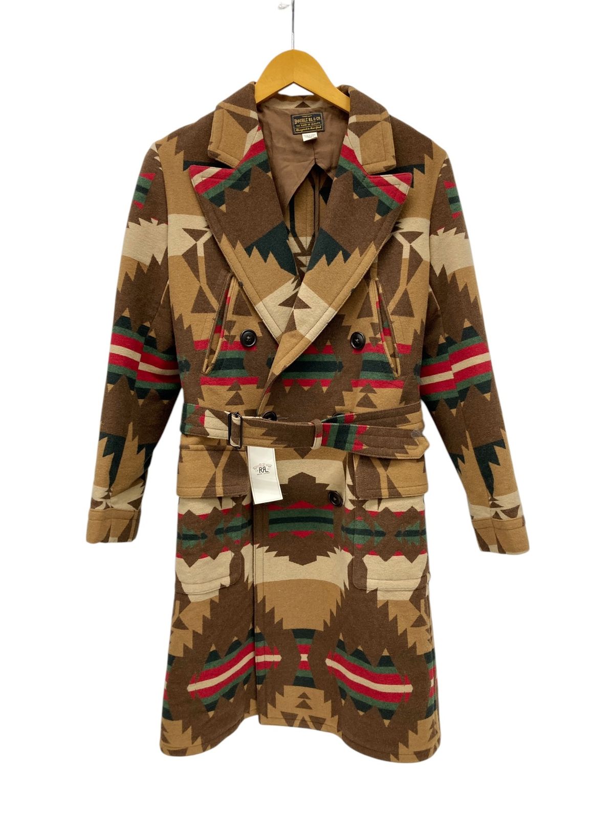 RRL (ダブルアールエル) ラルフローレン ネイティブ柄 ロングPコート