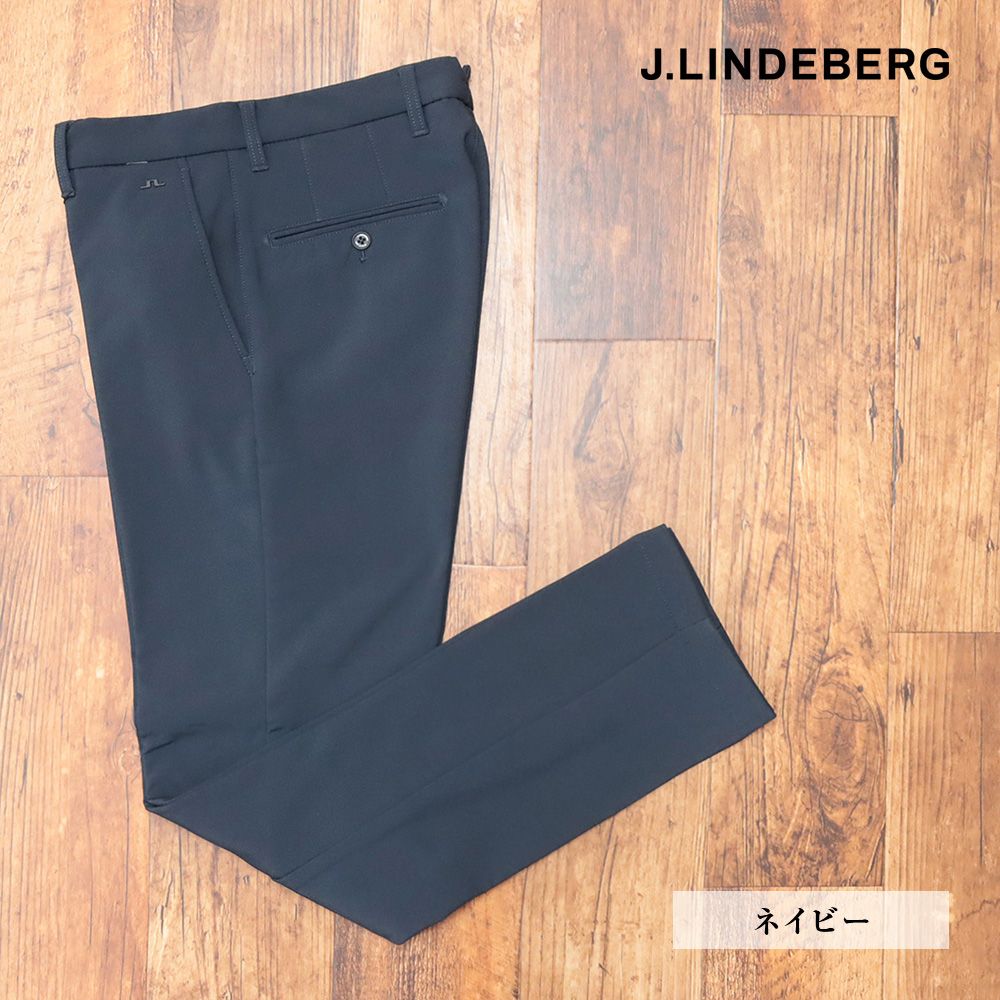 秋冬|J.LINDEBERG|30インチ|裏フリース ゴルフパンツ 保温 撥水 4WAYストレッチ 速乾 シンプル 洗練 30代 40代 50代 メンズ ジェイリンドバーグ |紺|ネイビー|ki198|