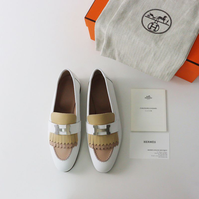 最高級 未使用 2023 エルメス HERMES ロワイヤル H金具 モカシン
