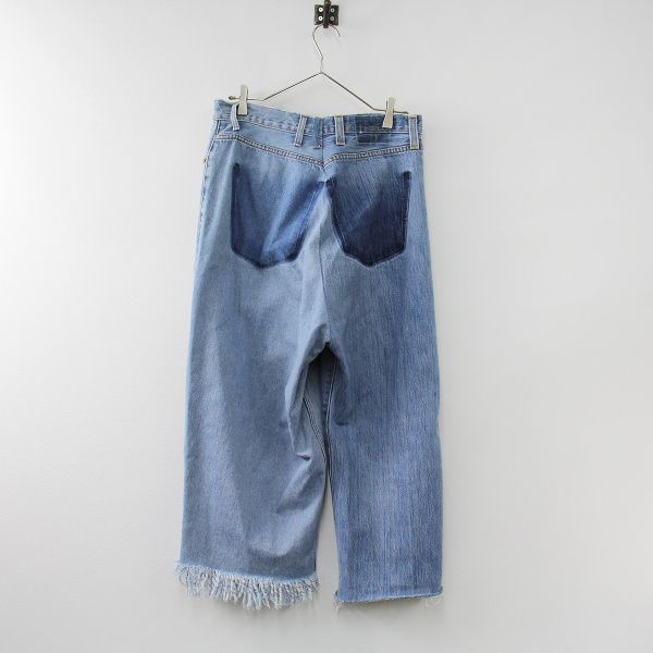 77circa 77サーカ リメイク Levi's 変形ワイドデニムパンツW42・L30