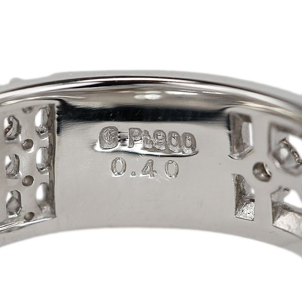 エステール ダイヤモンド リング Pt900 ESTELLE 透かし リバーシブル  