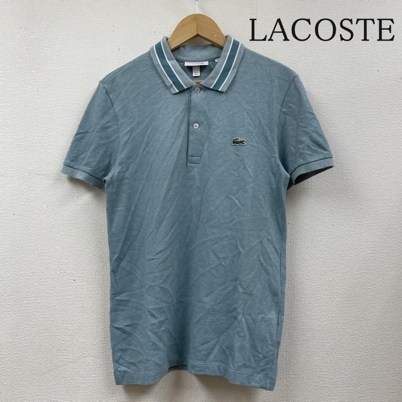 LACOSTE ラコステ ポロシャツ 半袖 スリムフィット ワンポイント