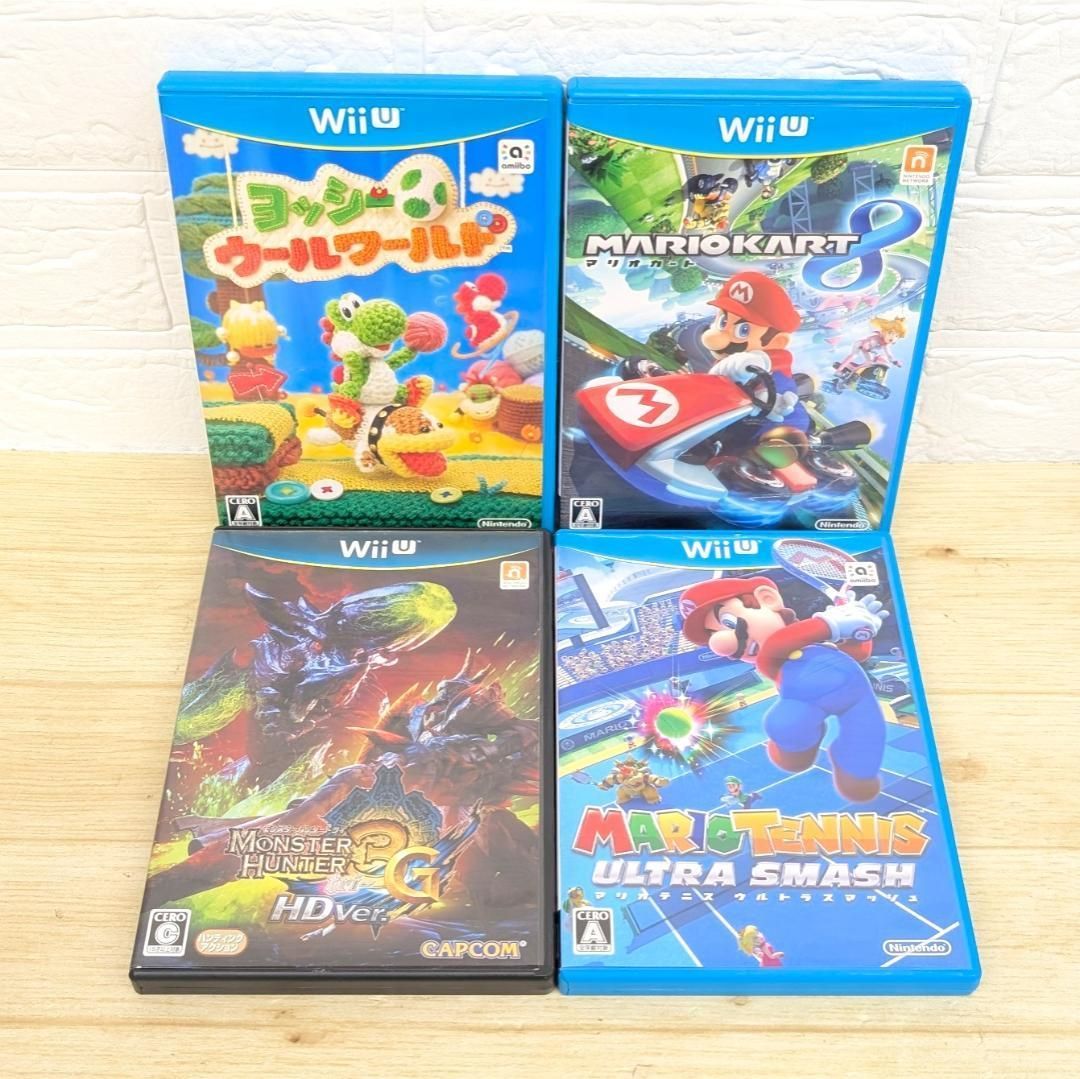 WiiUソフト マリオカート8 マリオテニス ヨッシー ウールワールド 