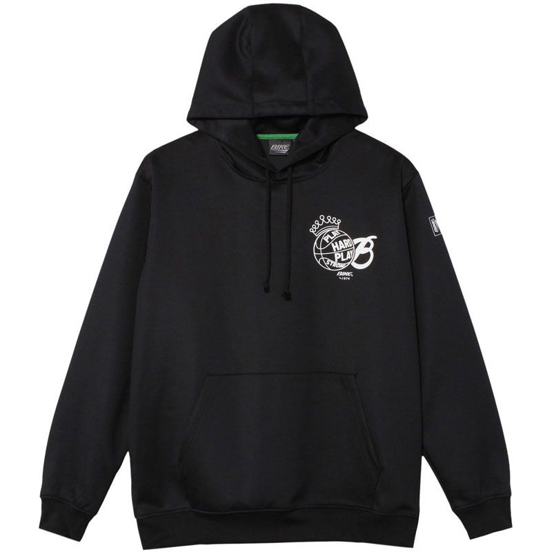 FINTA フィンタ ドライスウェットパーカー(CROWN) バスケットボール スウェットパーカー bk6711-0500、ブラック