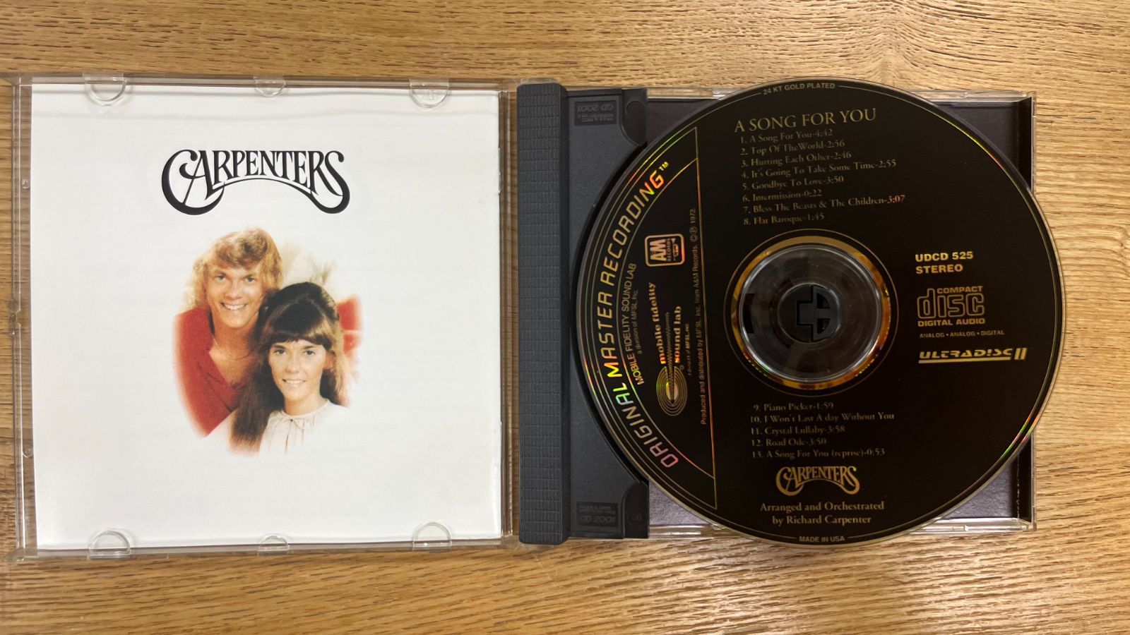 Carpenters / A Song For You(MFSL 24K Gold CD)カーペンターズ
