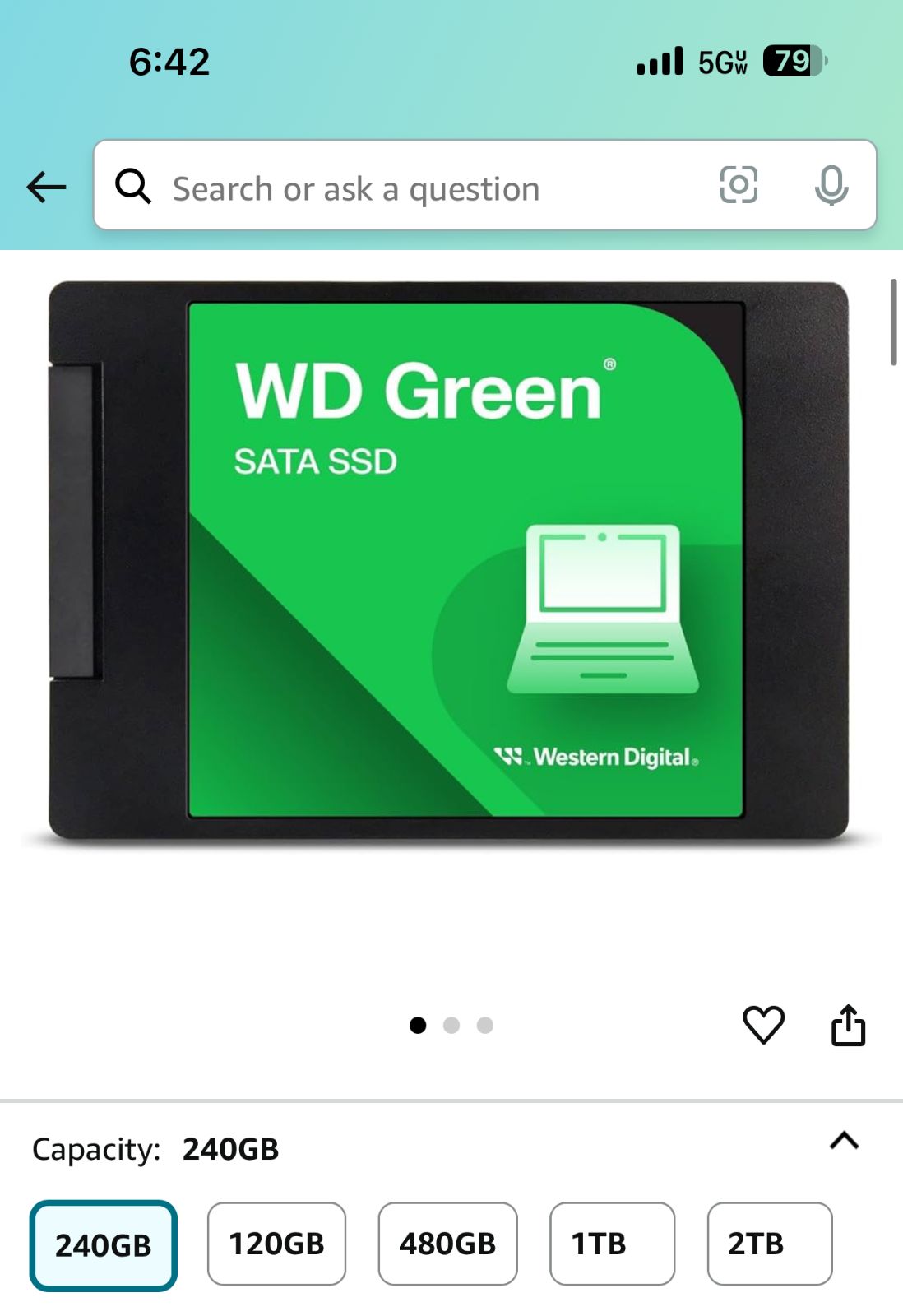 western digital 240 GB WD