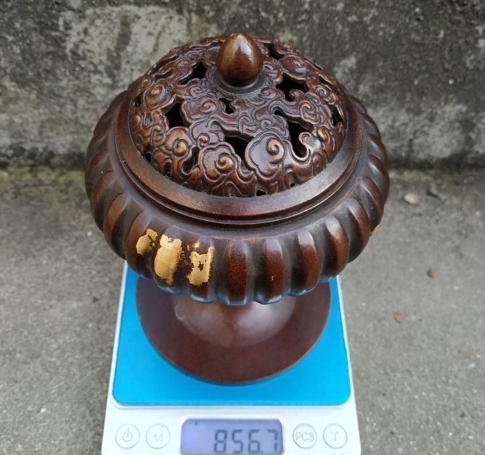 銅器 香炉 青蓮帝王薫香炉 香道具 装飾品 工芸品 置物 銅器 香炉 青蓮帝王薫香炉 香道具 装飾品 工芸品 置物 - メルカリ
