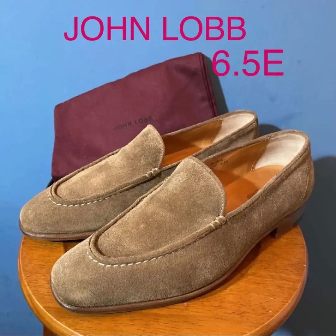 JOHN LOBB ジョンロブ スエード スリッポン カッター 6.5E - メルカリ