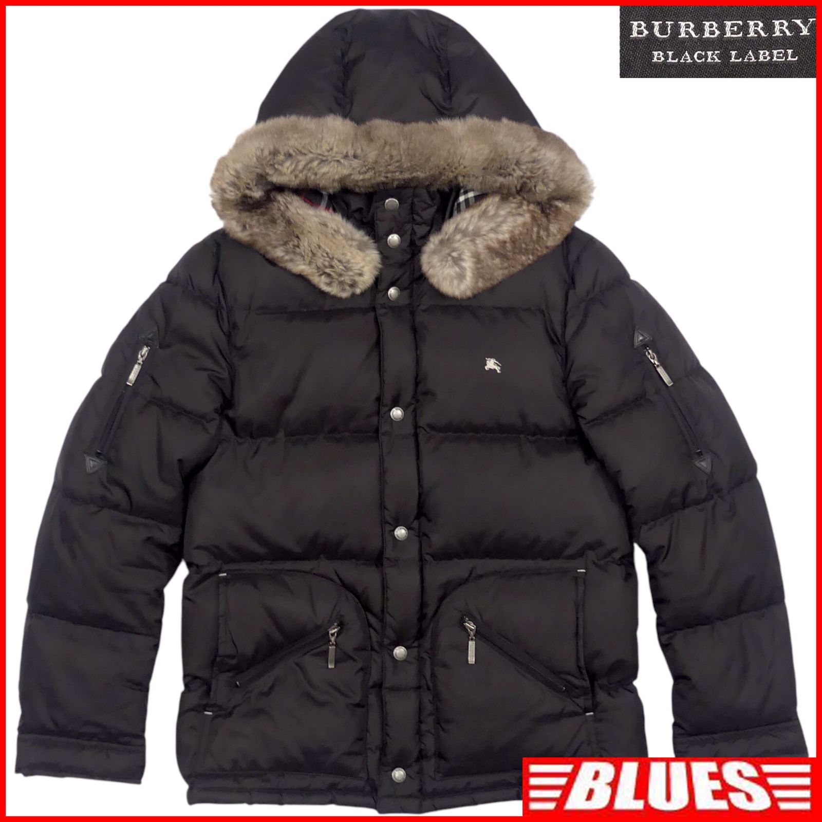 Anybuy⭐︎ バーバリーブラックレーベル　ダウン　L L BURBERRY BLACK LABEL】バーバリーブラックレーベル ダウンジャケット