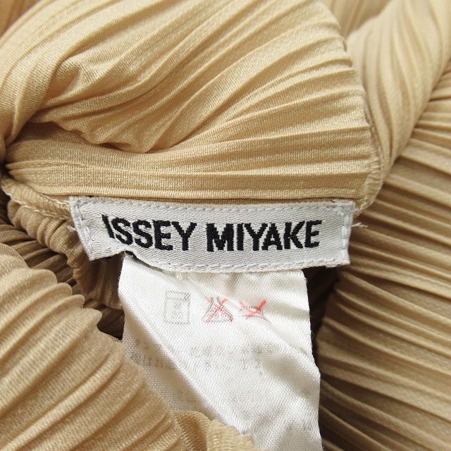 美品 vintage 93aw イッセイミヤケ ISSEY MIYAKE プリーツ加工 ハイネック シャツ 長袖 ブラウス カットソー M ベージュ ヴィンテージ  オールド IM33-JK104/レディース - メルカリ