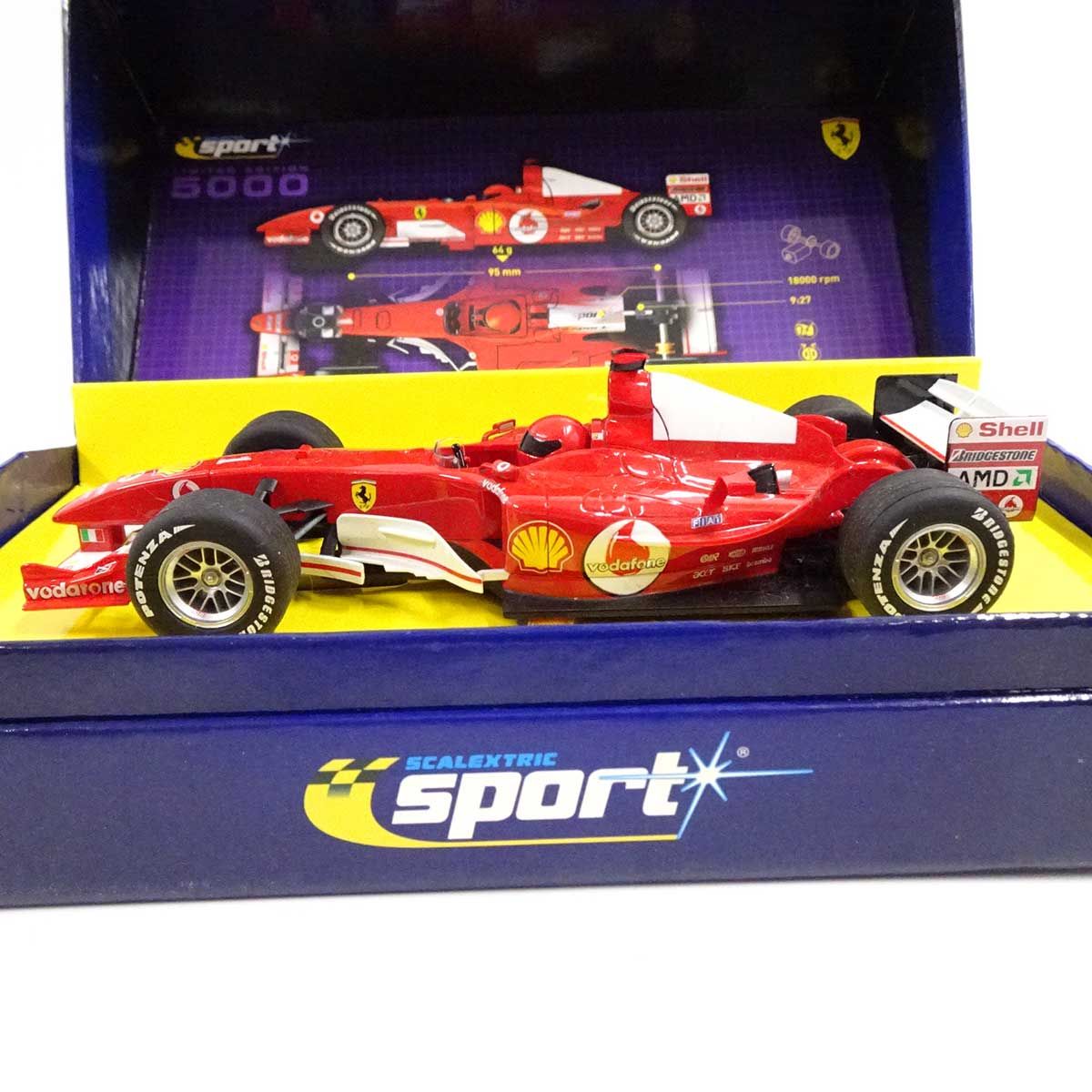 未使用】Scalextric 1/32 スロットカー Ferrari F2004 Michael