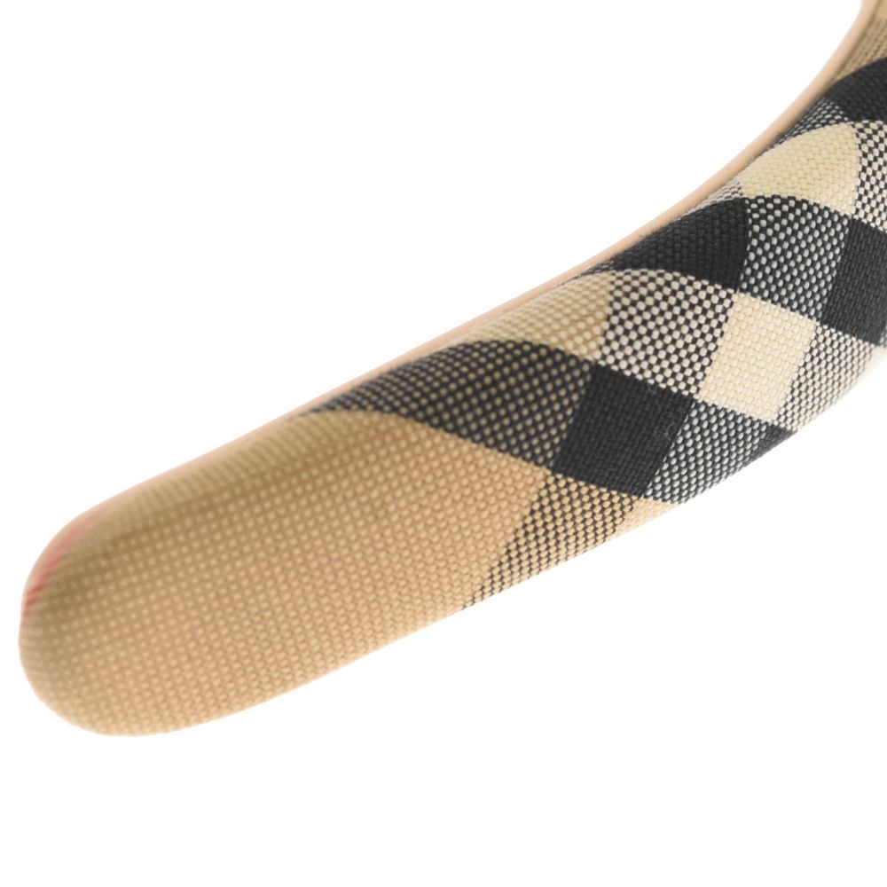 BURBERRY (バーバリー) ノバチェック カチューシャ ベージュ