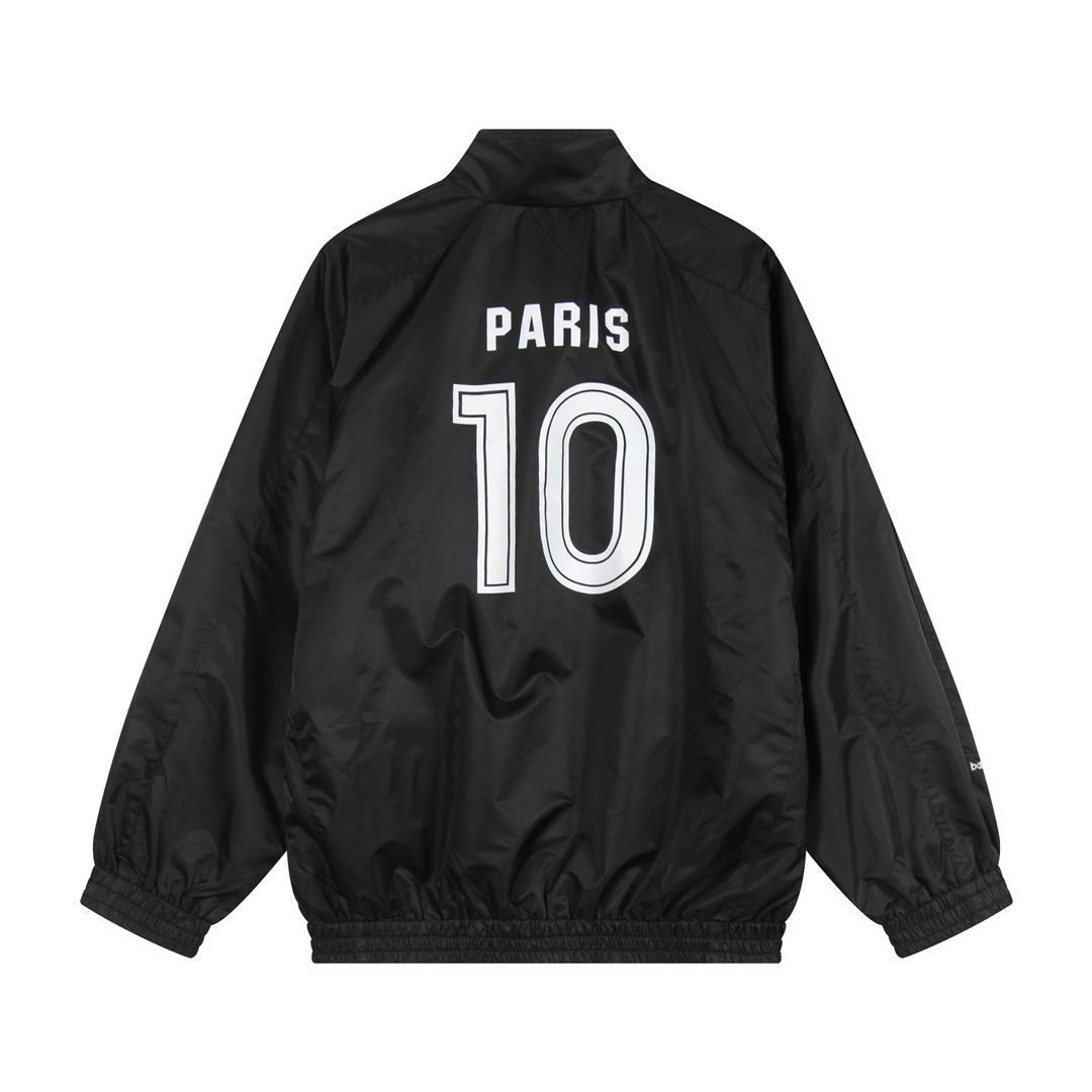【BALENCIAGA】PARIS トロピカル ラージ フィット ジャケット 国内発】BALENCIAGA ロゴ ラージフィット デニム ジャケット