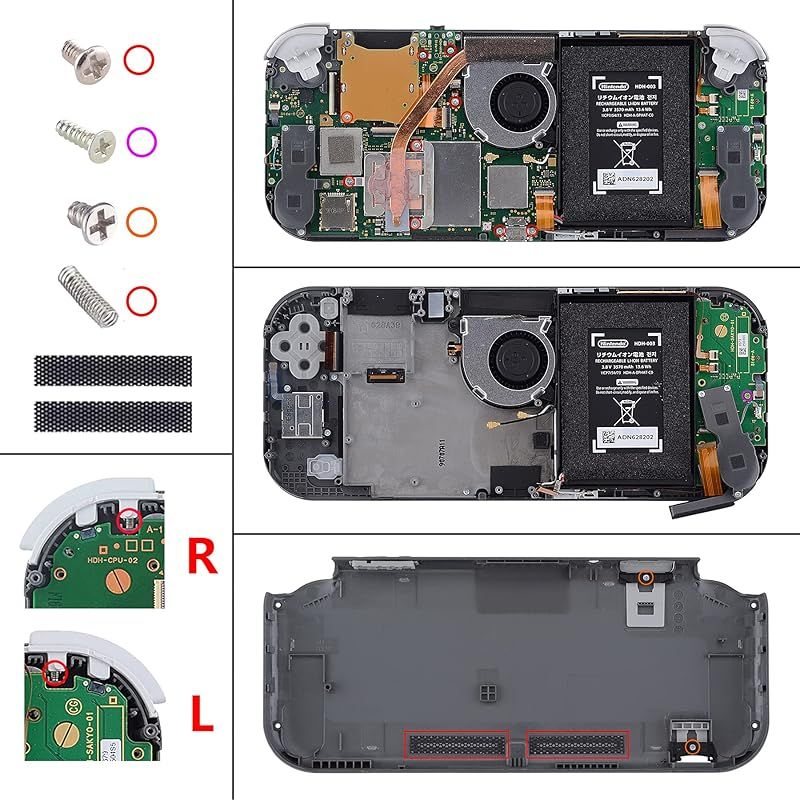 Nintendo Switch Lite カスタム品 eXtremeRate eXtremeRate Nintendo Switch Lite用交換フルセットシェル＆ABXY