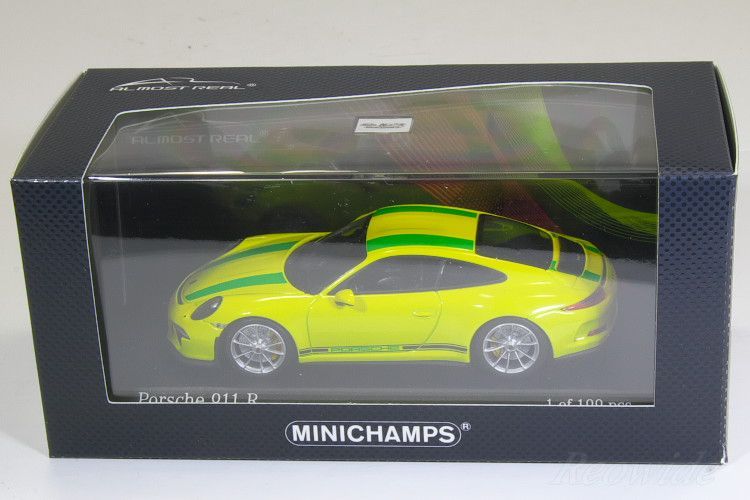 【MINICHAMPS】199台限定 Porsche 911R 2016 1/8 Minichamps 2016 Porsche 911 (991.1) GT3 R (Ultraviolet