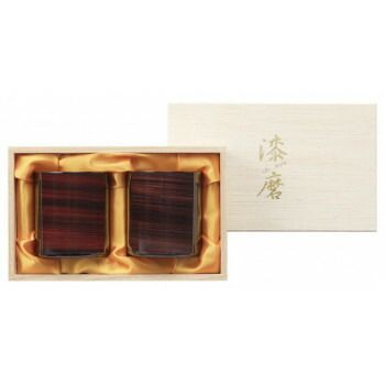 タマハシ 漆磨 ロックタンブラー2PC 暁月 紫影 TS-16