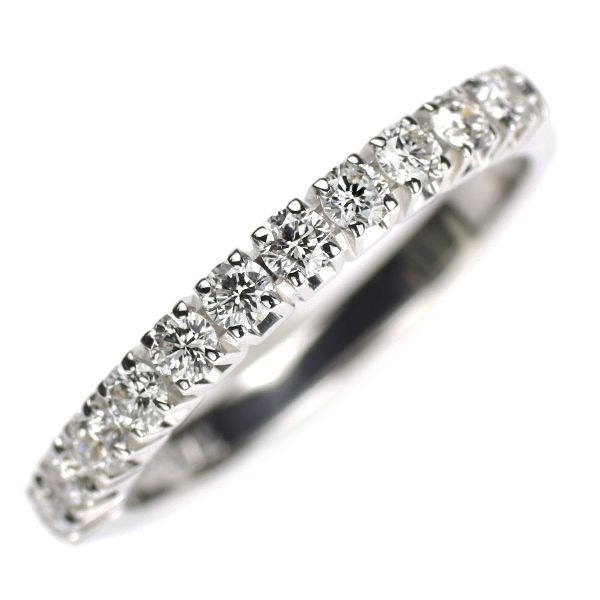 クロスデザインリングK18WG トータル0.43ct クロスデザインリングK18WG トータル0.43ct