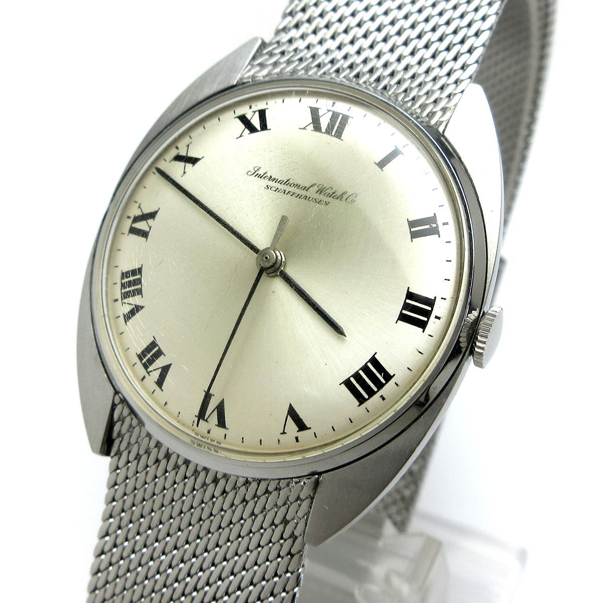 IWC インターナショナル ウォッチ カンパニー インター 手巻き メンズ シルバー ローマ数字 R1419 時計 ヴィンテージ
