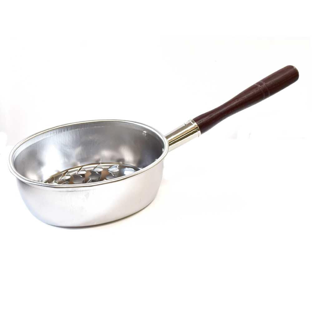 茶道具 火起こし ステンレス製 小判形