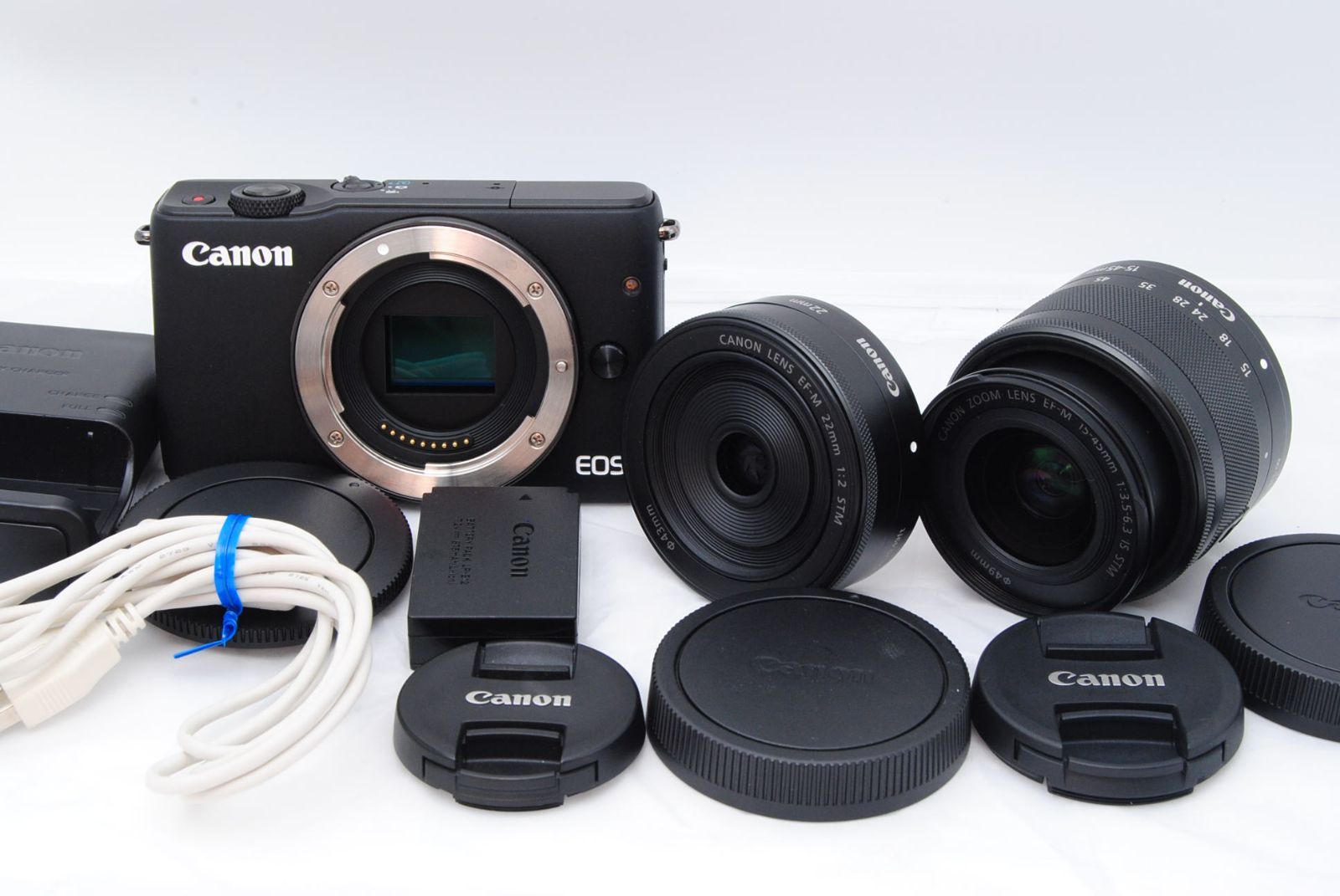 キヤノン EOS M3 ダブルレンズセット(22㎜、55-200㎜レンズ) CANON EOS